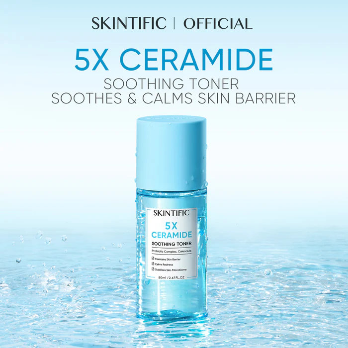 SKINTIFIC 5x Ceramide Soothing Toner 80ml - Image 7