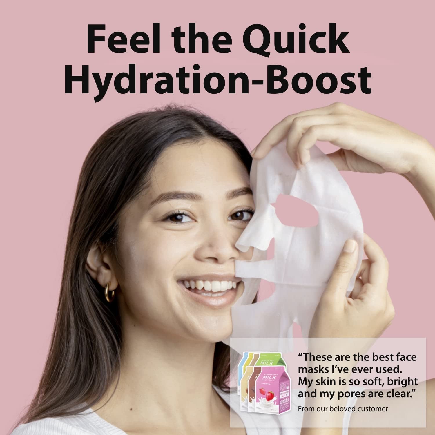 A'PIEU Strawberry Milk One-Pack Face Mask - Image 3
