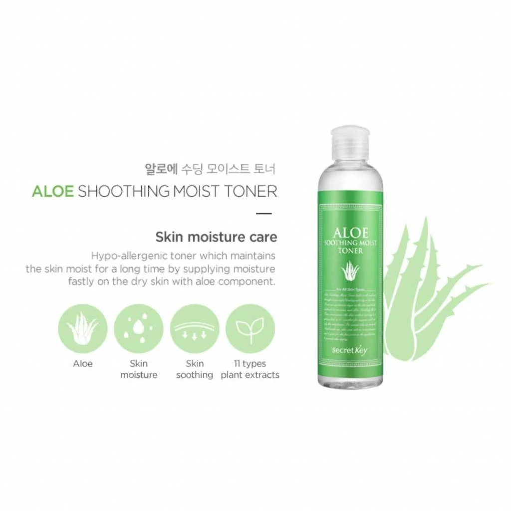 Aloe Soothing Moist Toner 248ml - Image 2