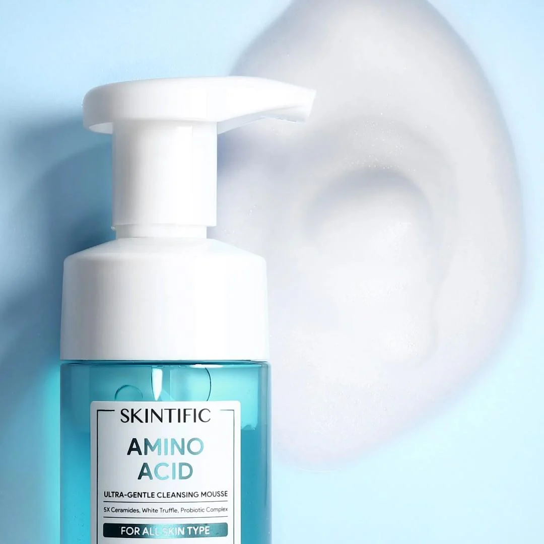 SKINTIFIC Amino Acid Ultra-Gentle Cleansing Mousse 100ml - Image 4