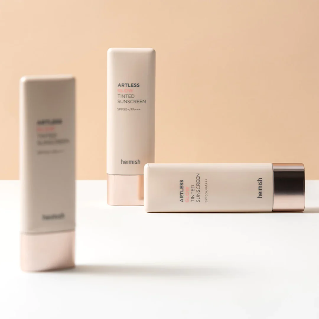 HEIMISH Artless Glow Tinted Sunscreen Shine Beige SPF50+ PA+++ 40ml - Image 3