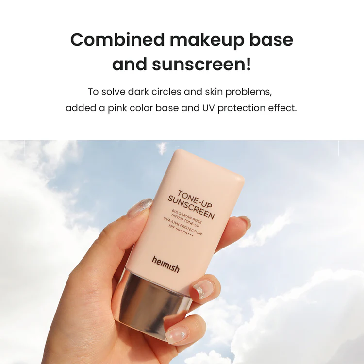 HEIMISH Bulgarian Rose Tinted Tone-up Sunscreen SPF50+ PA+++ - Image 3
