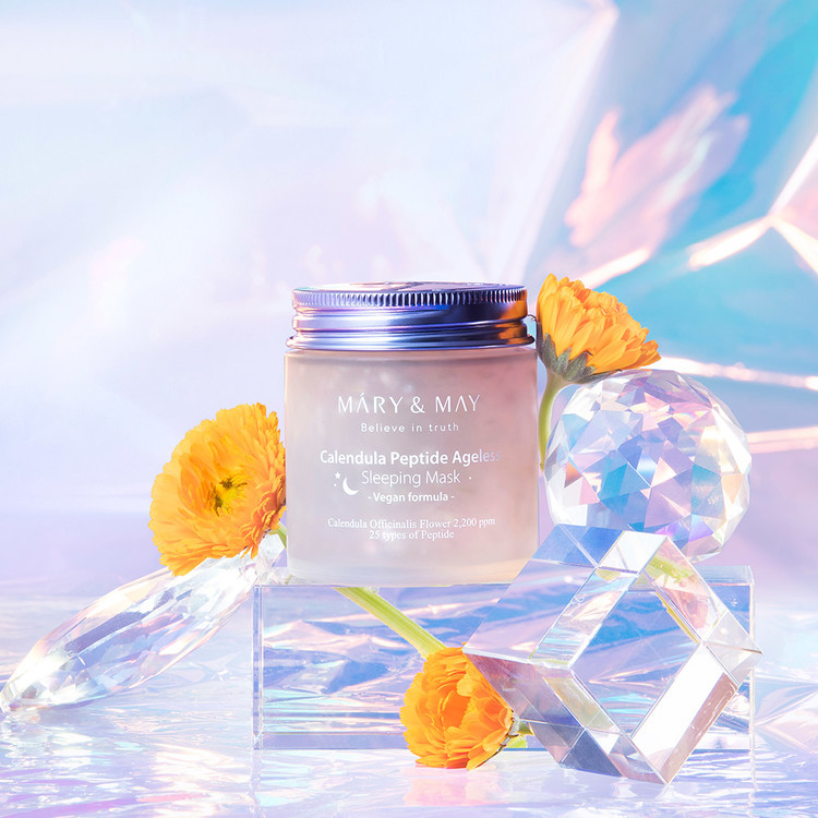 MARY & MAY Calendula Peptide Ageless Sleeping Mask 110g - Image 7