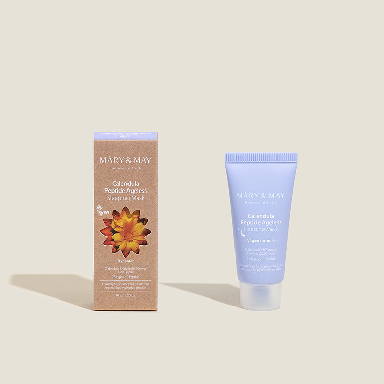 MARY & MAY Calendula Peptide Ageless Sleeping Mask 30g - Image 5