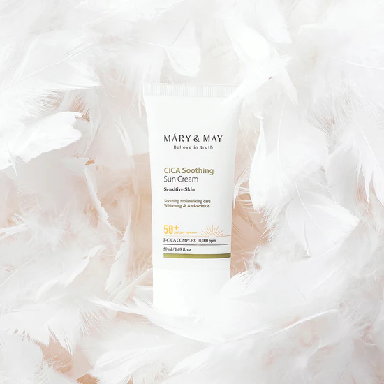 MARY & MAY Cica Soothing Sun Cream Spf50+ Pa++++ 50ml - Image 3