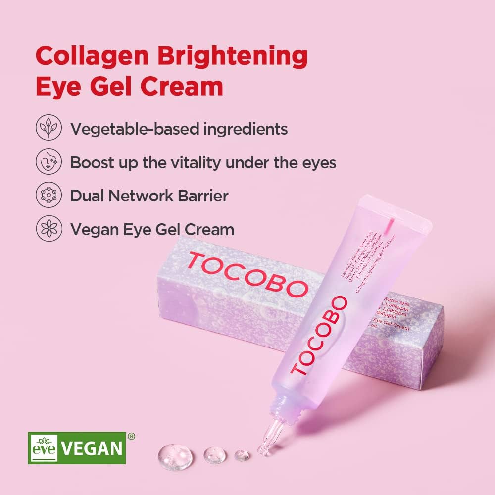 TOCOBO Collagen Brightening Eye Gel Cream 30ml - Image 3