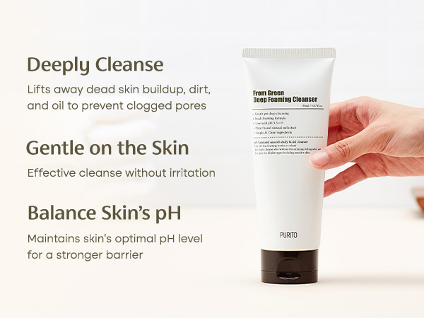 PURITO SEOUL From Green Deep Foaming Cleanser 150ml - Image 3