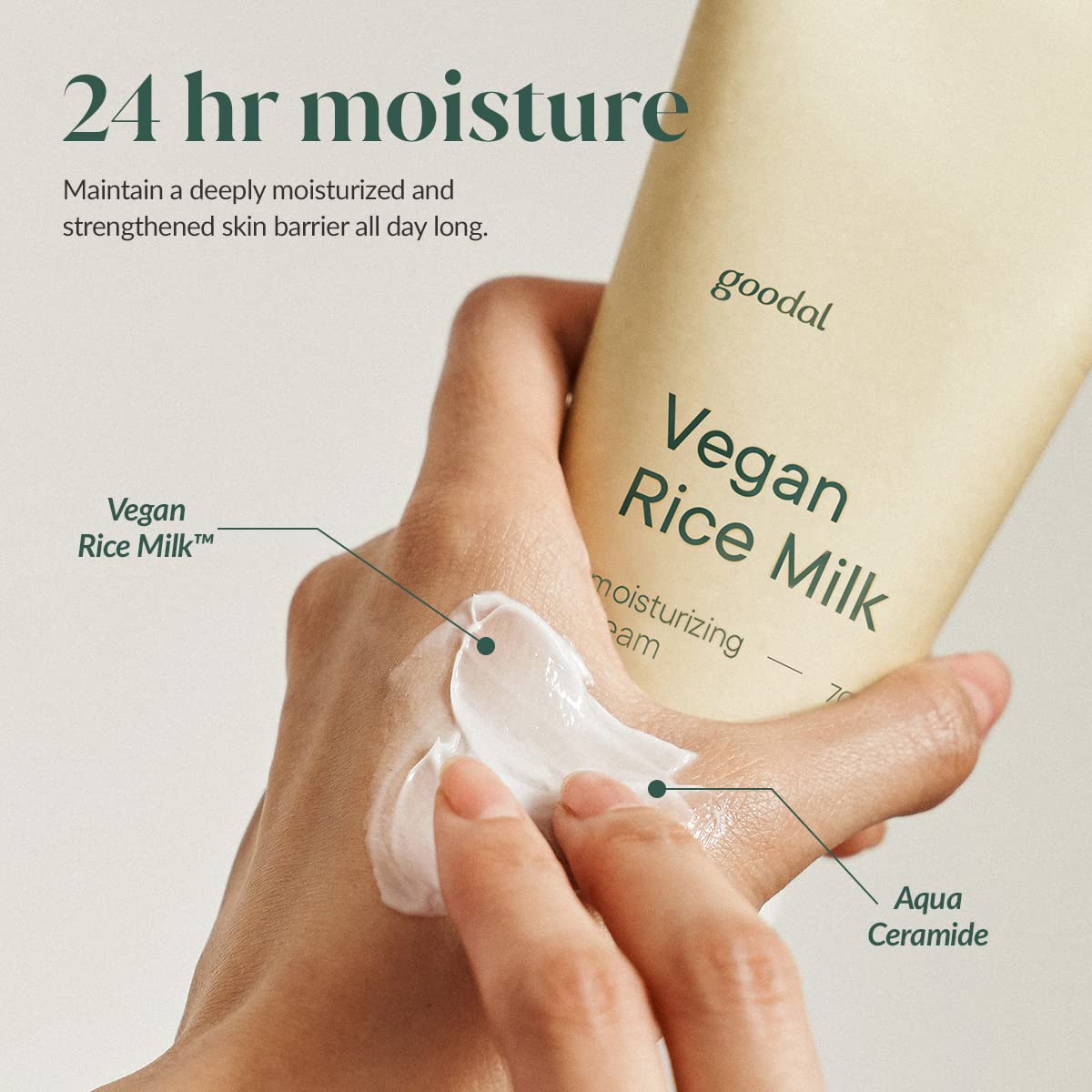 GOODAL Vegan Rice Milk Moisturizing Cream 70ml - Image 2