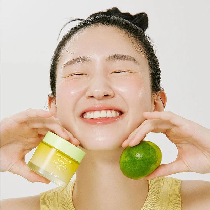 GOODAL Green Tangerine Vita C Dark Spot Care Cream 50ml - Image 4