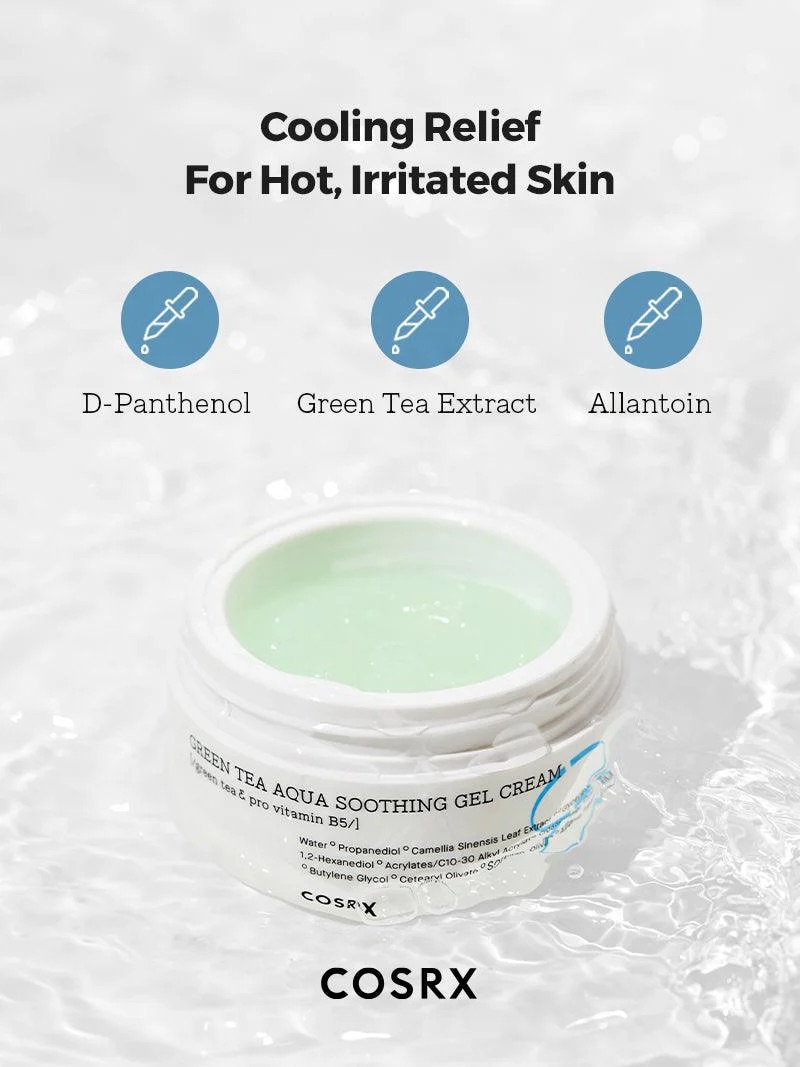 COSRX Green tea Aqua Soothing Gel Cream 50ml - Image 4