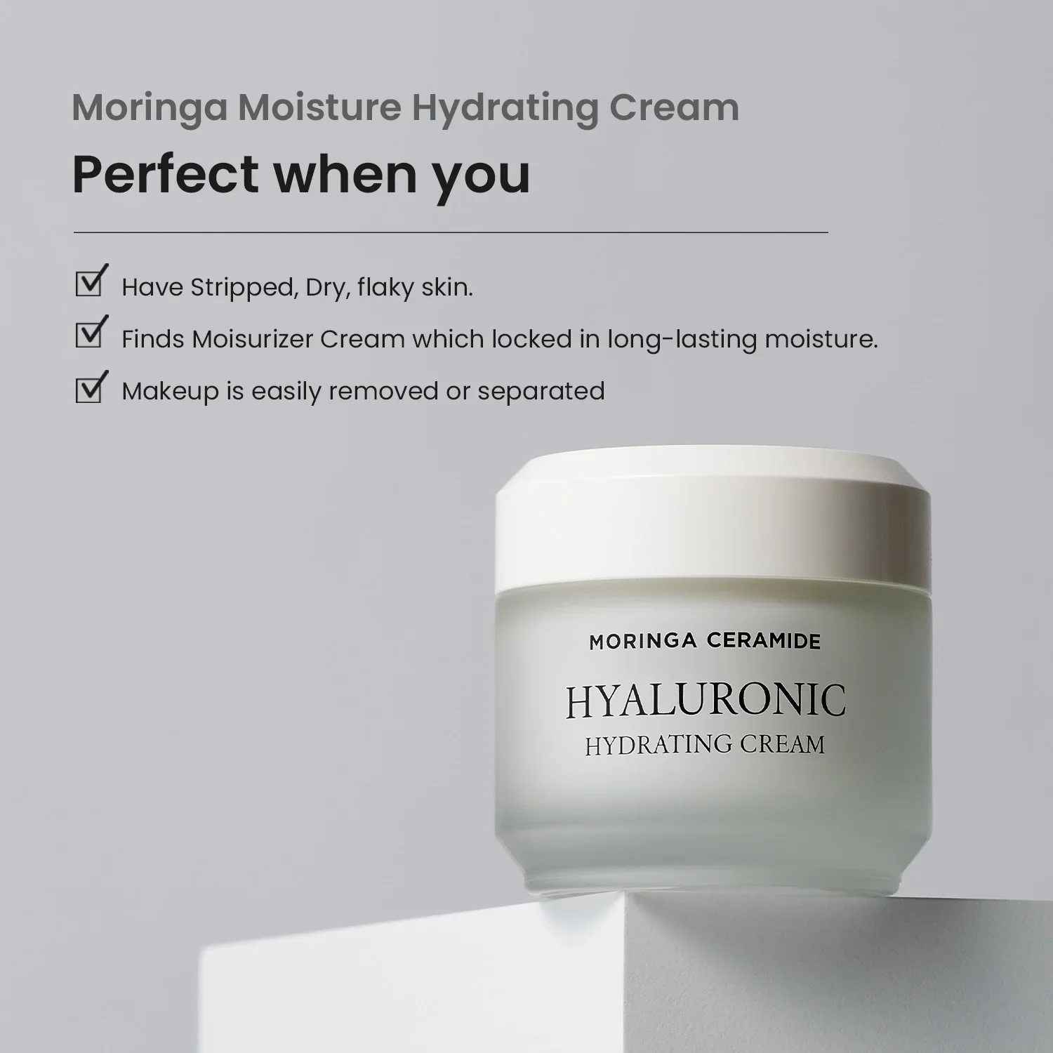 HEIMISH Moringa Ceramide Hyaluronic Hydrating Cream 50ml - Image 4