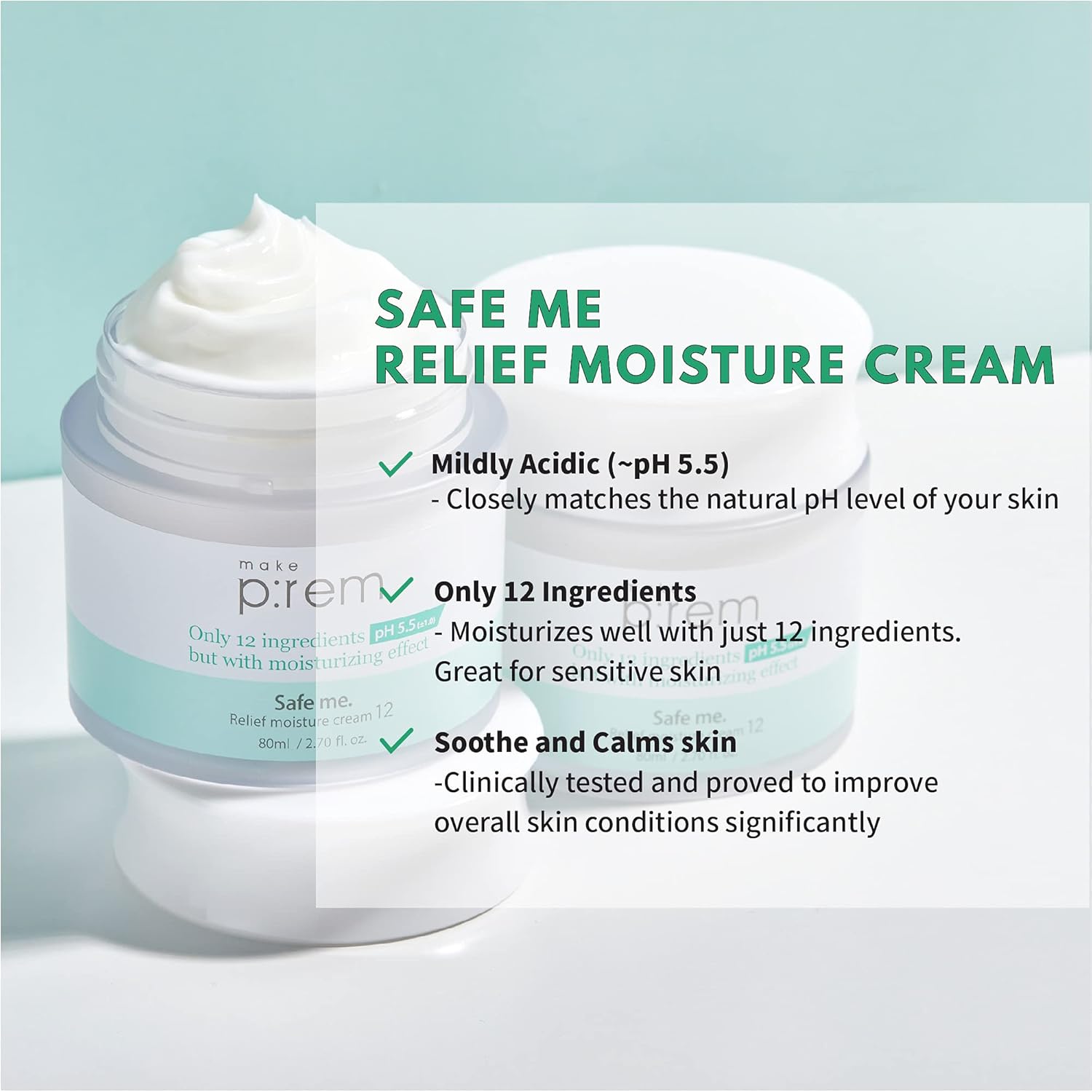 MAKE P:REM Safe Me Relief Moisture Cream 12 - Image 2