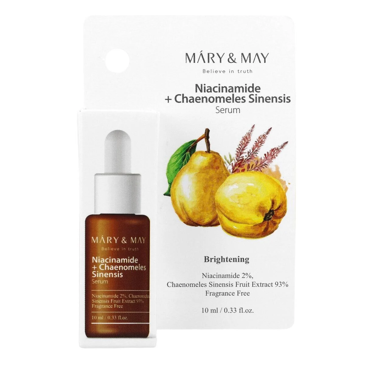 MARY & MAY (Mini) Niacinamide + Chaenomeles Sinensis Serum 10ml - Image 2