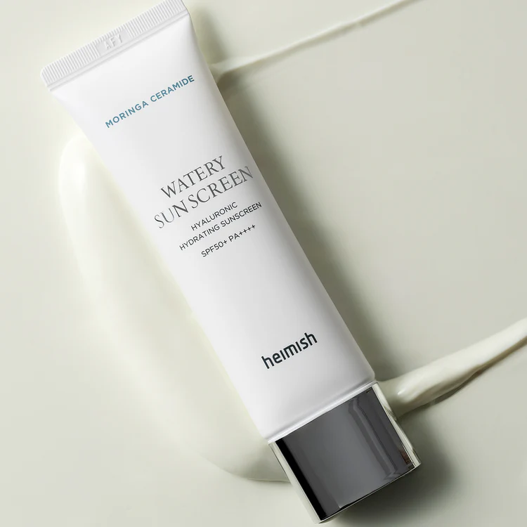 HEIMISH Moringa Ceramide Hyaluronic Hydrating Watery Sunscreen Spf50+ PA++++ 50ml - Image 5