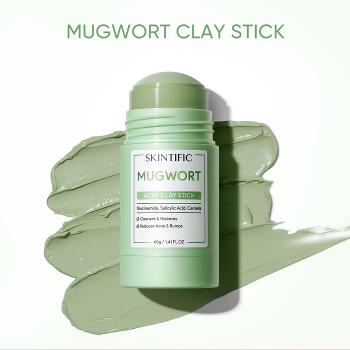 SKINTIFIC Mugwort Acne Clay Mask Stick 40g - Image 2