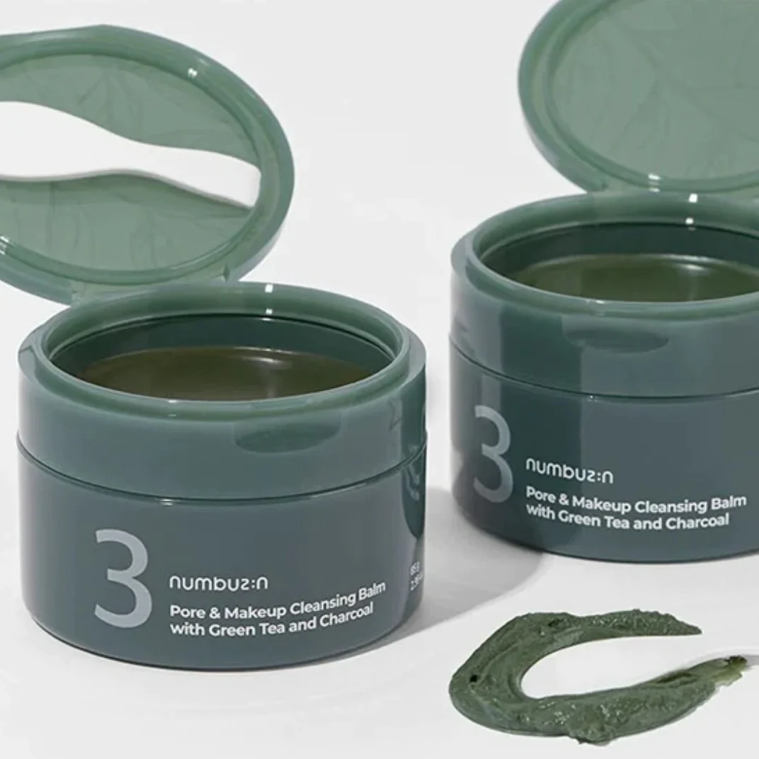 NUMBUZIN No.3 Pore & Makeup Cleansing Balm With Green Tea And Charcoal 85g - Image 3