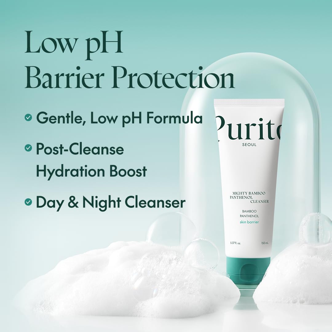 PURITO SEOUL Mighty Bamboo Panthenol Cleanser 150ml - Image 4