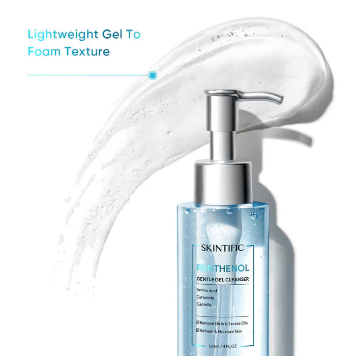 SKINTIFIC Panthenol Gentle Gel Cleanser 120ml - Image 3