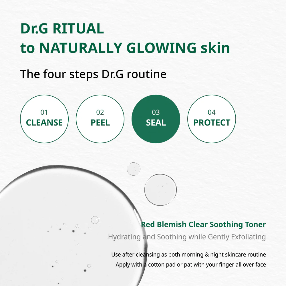 DR.G R.E.D Blemish Clear Soothing Toner 300ml - Image 2