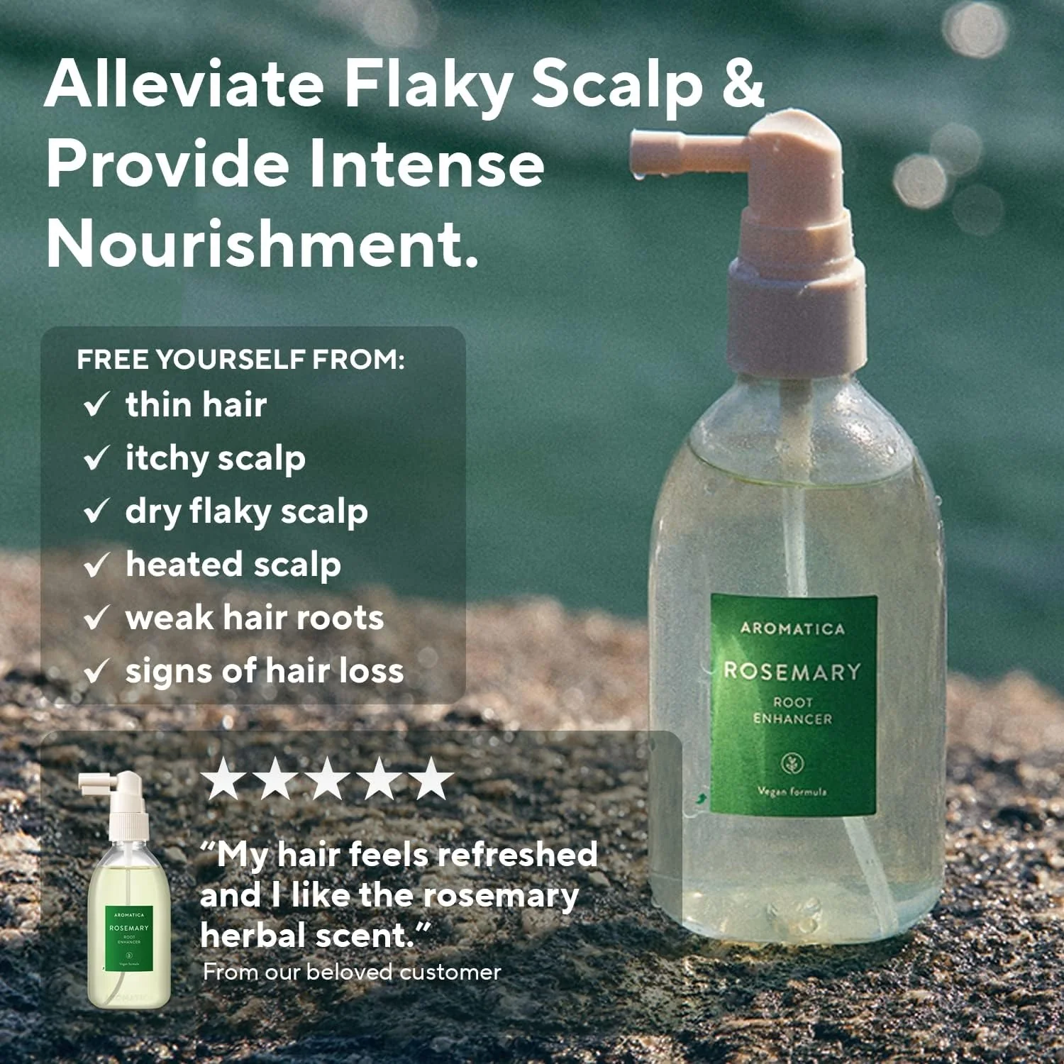 AROMATICA Rosemary Active V anti Hair Loss Tonic 100ml - Image 3