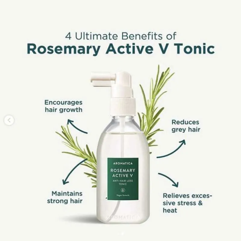 AROMATICA Rosemary Active V anti Hair Loss Tonic 100ml - Image 2