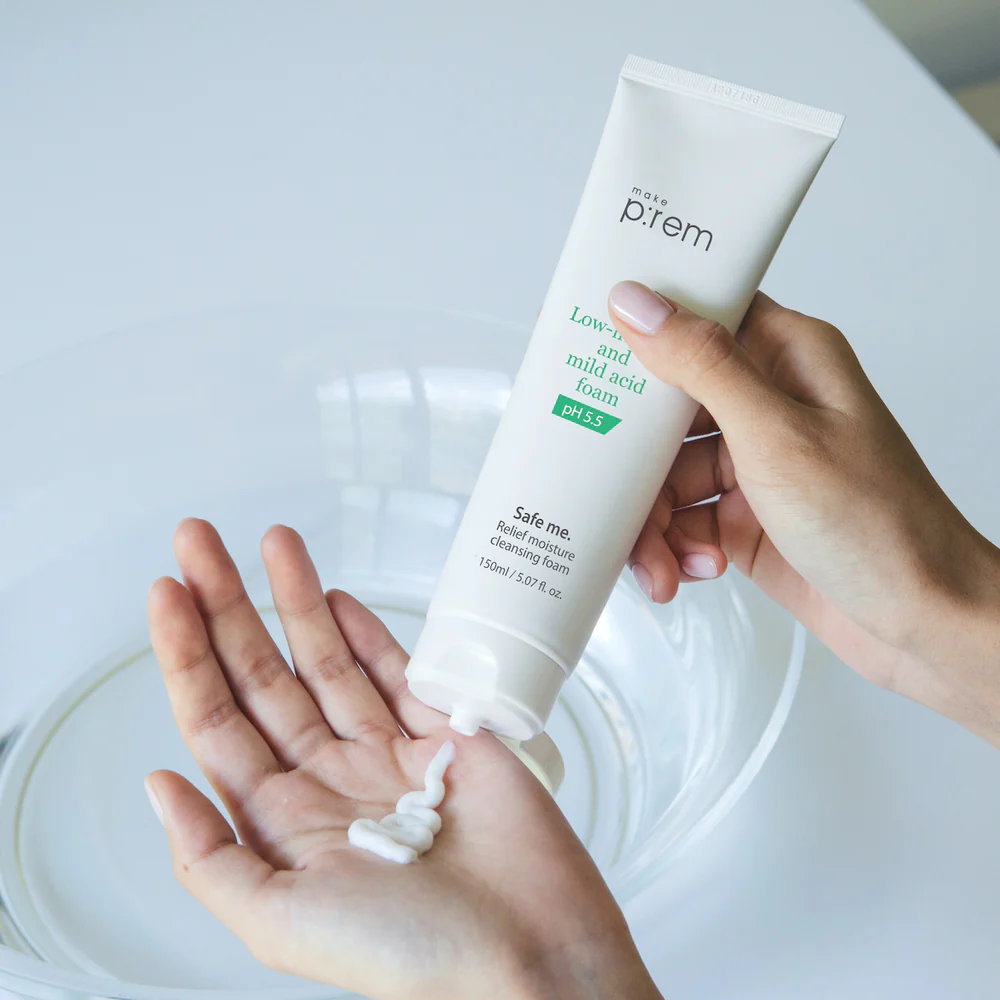 MAKE P:REM Safe Me. Relief Moisture Cleansing Foam 250ml - Image 5