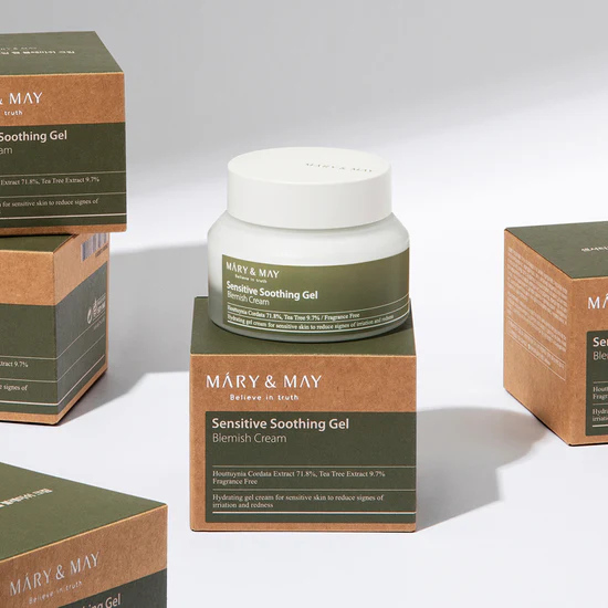 MARY & MAY Sensitive Soothing Gel Blemish Cream 70g - Image 4