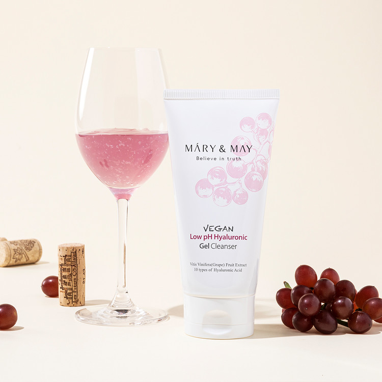 MARY & MAY Vegan Low Ph Hyaluronic Gel Cleanser 30ml - Image 7