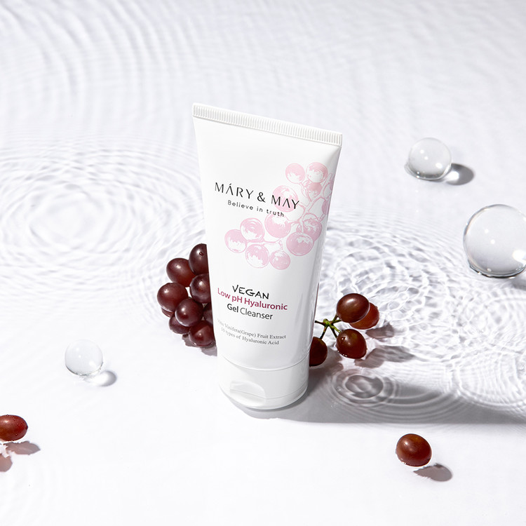 MARY & MAY Vegan Low Ph Hyaluronic Gel Cleanser 30ml - Image 6