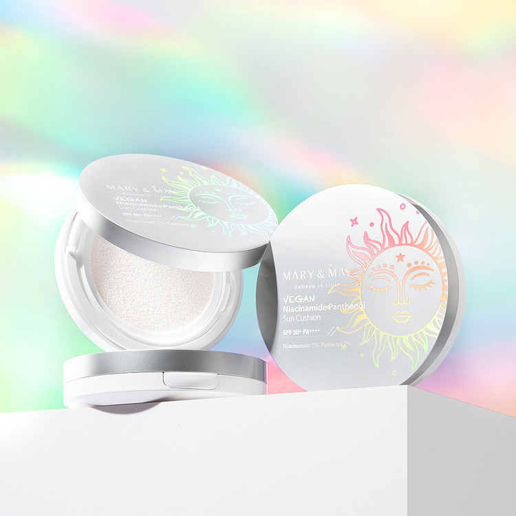 MARY & MAY Vegan Niacinamide Panthenol Sun Cushion Spf50+ Pa++++ 25g - Image 8
