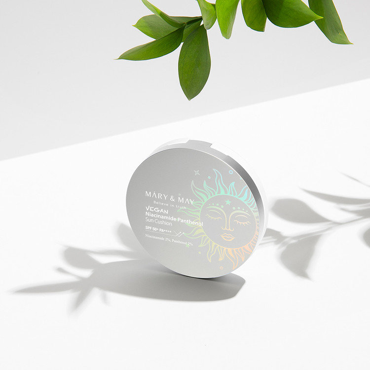 MARY & MAY Vegan Niacinamide Panthenol Sun Cushion Spf50+ Pa++++ 25g - Image 7