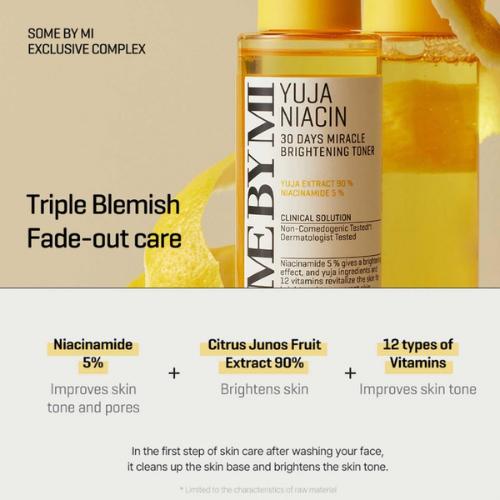 SOME BY MI Yuja Niacin 30 Days Miracle Brightening Toner 150ml - Image 4