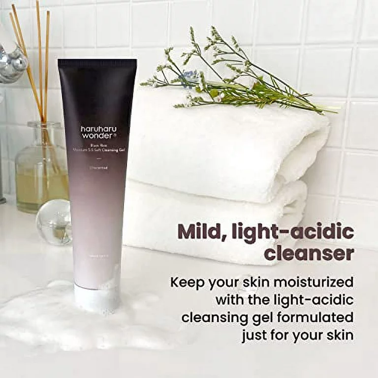 HARUHARU WONDER Black Rice Moisture 5.5 Soft Cleansing Gel (Unscented) 100ml - Image 3
