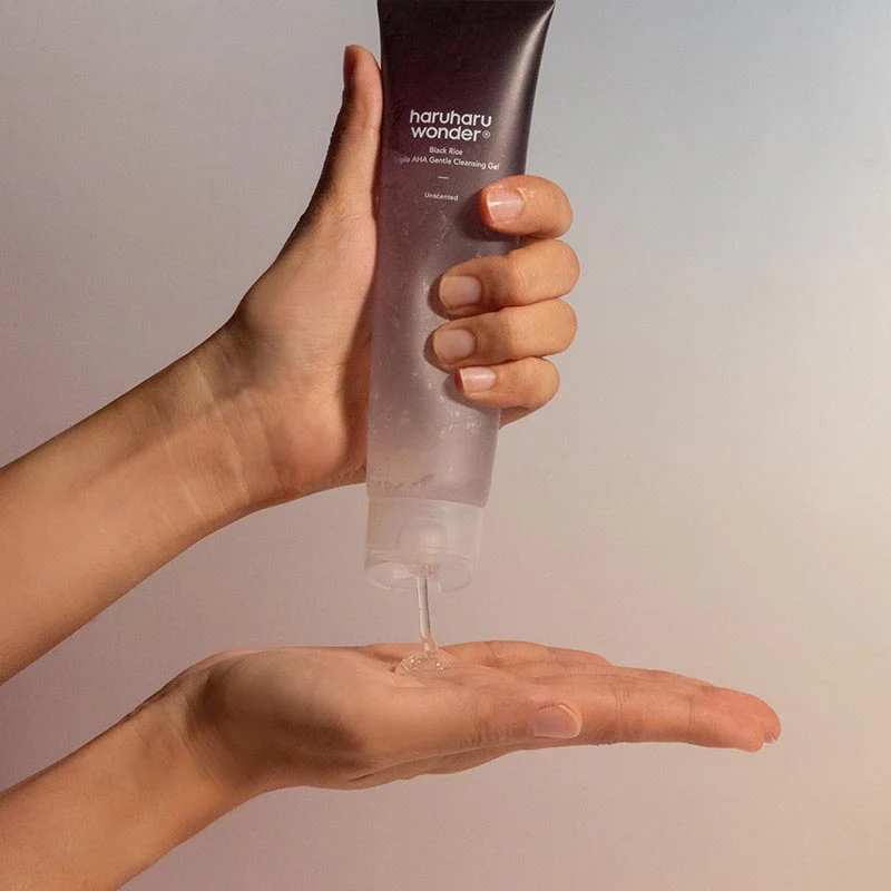 HARUHARU WONDER Black Rice Triple AHA Gentle Cleansing Gel 100ml - Image 5