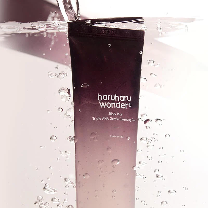 HARUHARU WONDER Black Rice Triple AHA Gentle Cleansing Gel 100ml - Image 3
