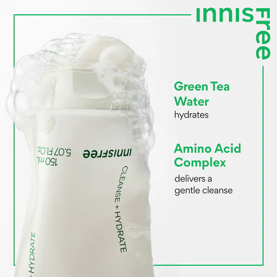 INNISFREE Green Tea Amino Hydrating Cleansing Foam 150ml - Image 6