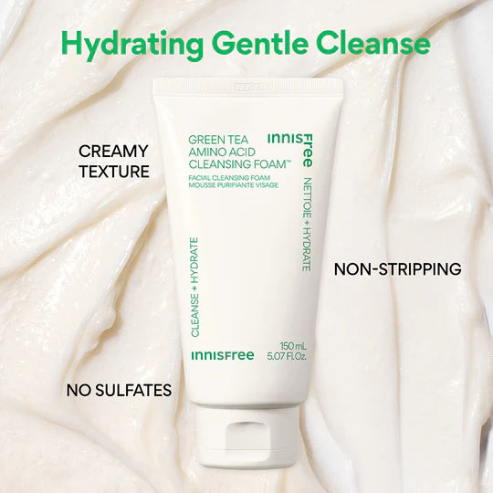 INNISFREE Green Tea Amino Hydrating Cleansing Foam 150ml - Image 5