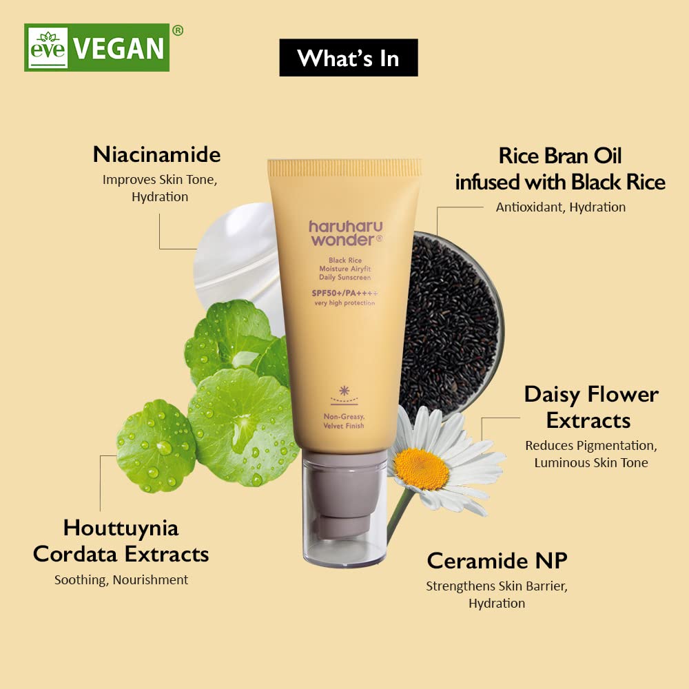 HARUHARU WONDER Black Rice Moisture Airyfit Daily Sunscreen 50ml - Image 4