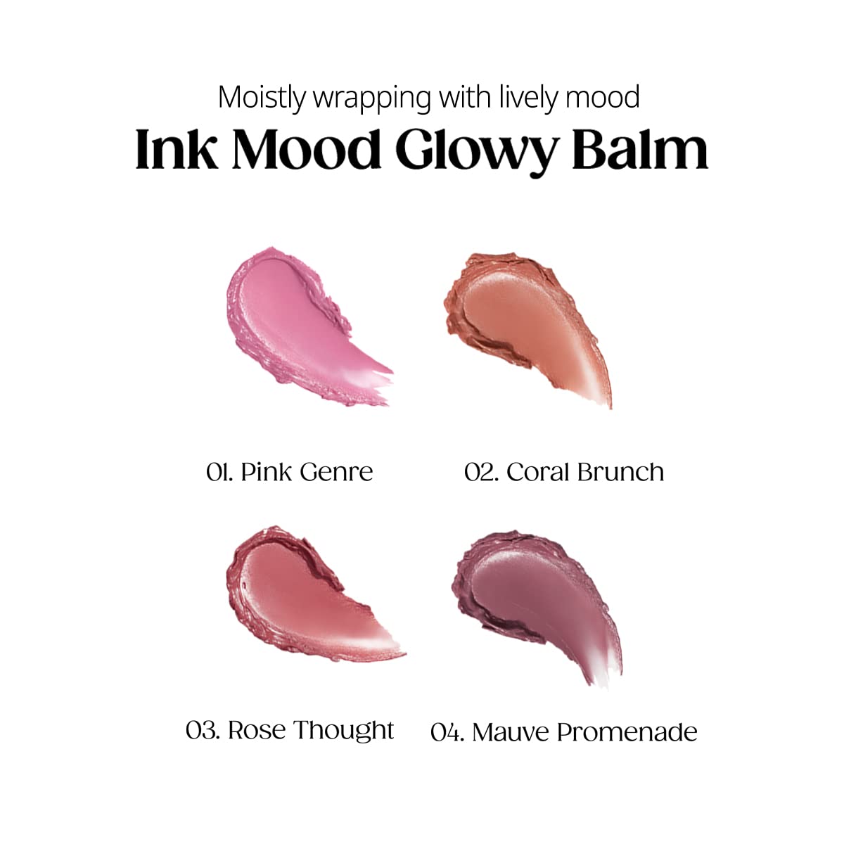PERIPERA Ink Mood Glowy Balm 01 Pink Genre - Image 3