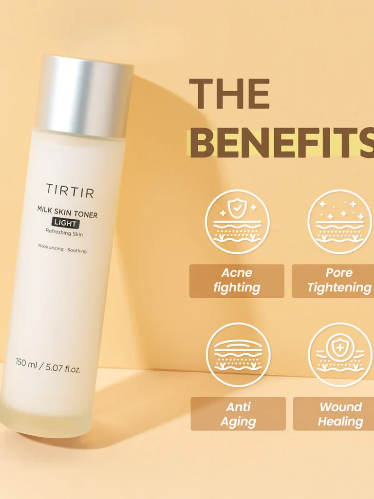TIRTIR Milk Skin Toner Light Refreshing Skin 150ml - Image 2