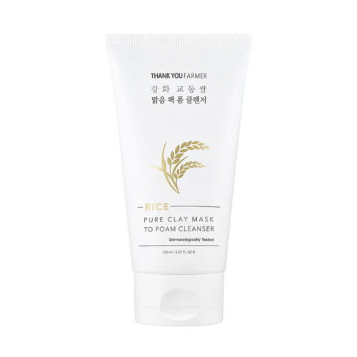 THANK YOU FARMER Rice Pure Clay Mask To Foam Cleanser 150ml