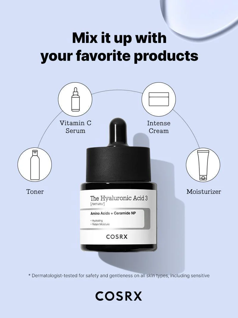 COSRX The Hyaluronic Acid 3 Serum 20ml - Image 2