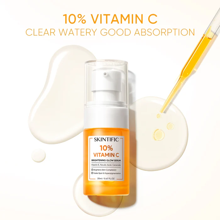 SKINTIFIC Potent Vitamin C Brightening Glow Serum 20ml - Image 3