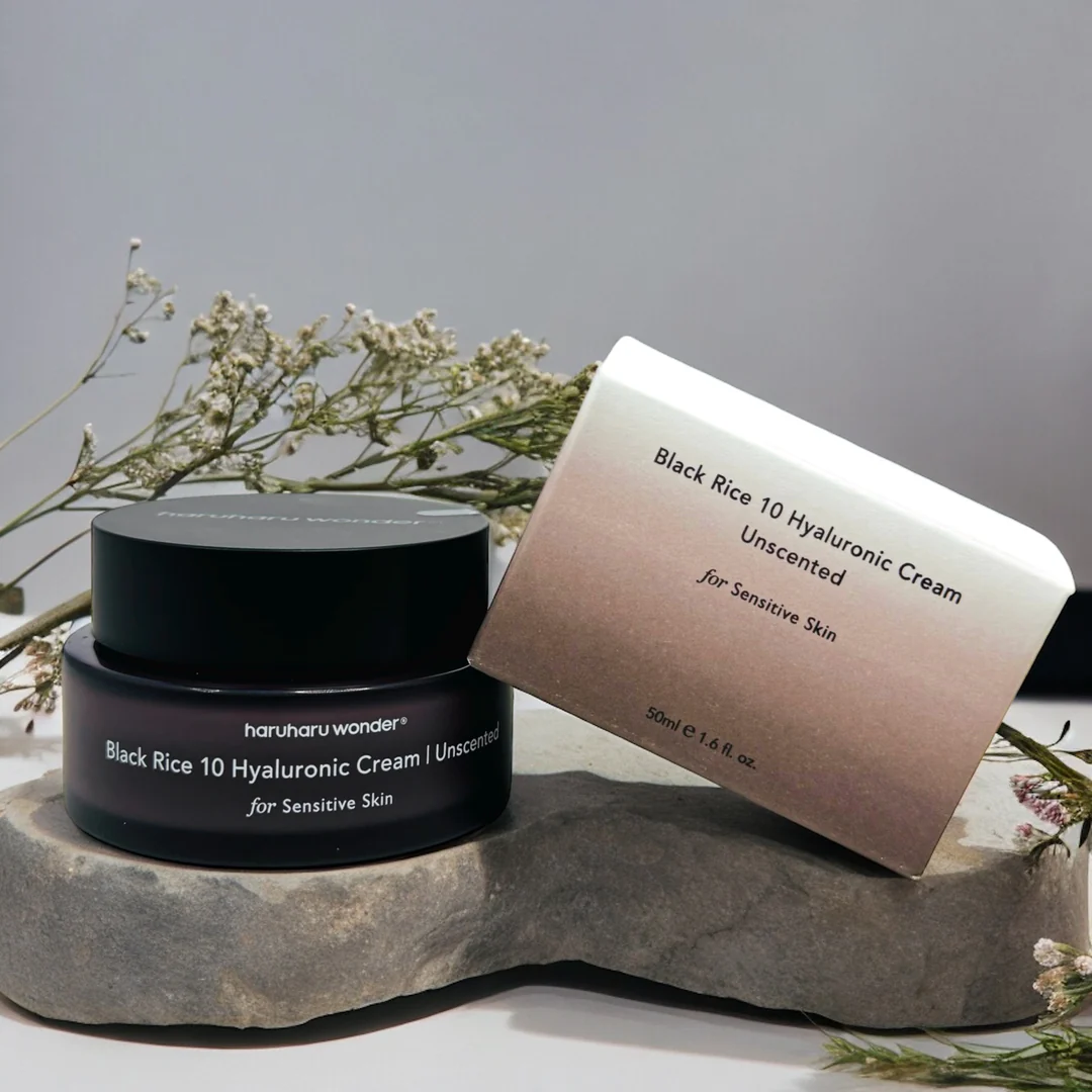 HARU HARU Black Rice 10 Hyaluronic Cream Unscented (For Sensitive Skin) 50ml - Image 2