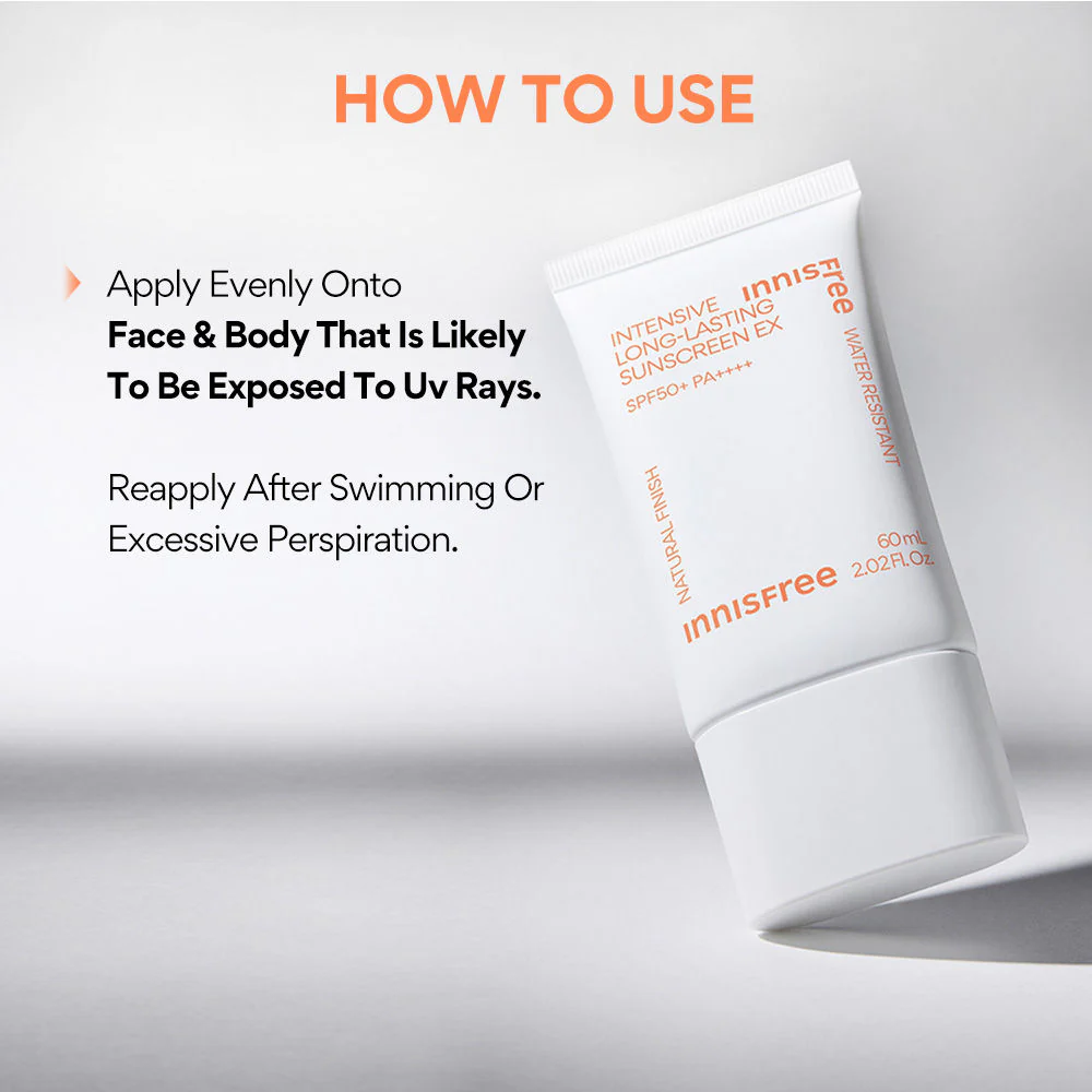 INNISFREE Intensive Long-Lasting Sunscreen EX SPF50+ PA++++ 60ml - Image 2