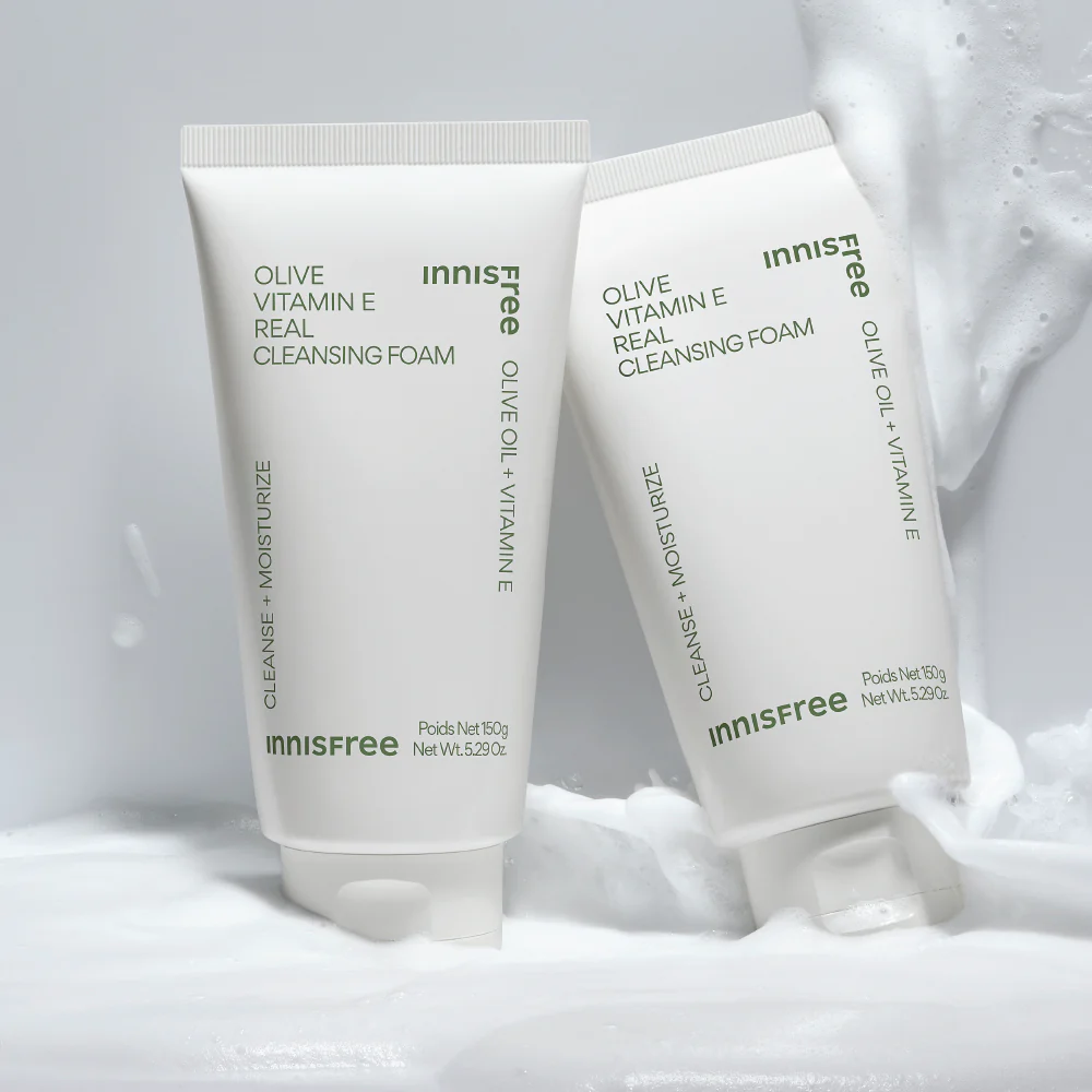 INNISFREE Olive Vitamin E Real Cleansing Foam 150g - Image 2