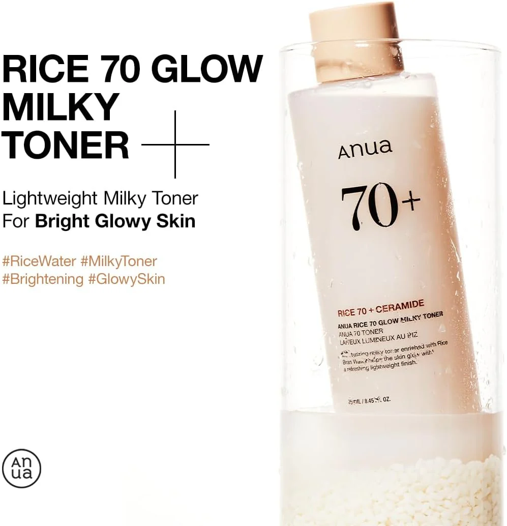 ANUA Rice 70 Glow Milky Toner 250ml - Image 7