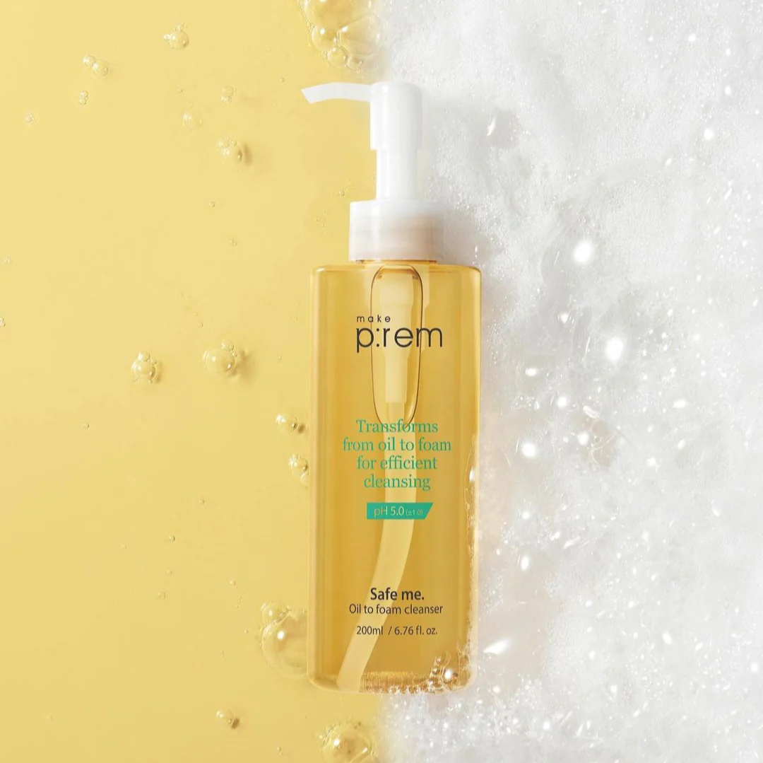 MAKE P:REM Safe Me. Oil to Foam Cleanser 200ml - Image 2