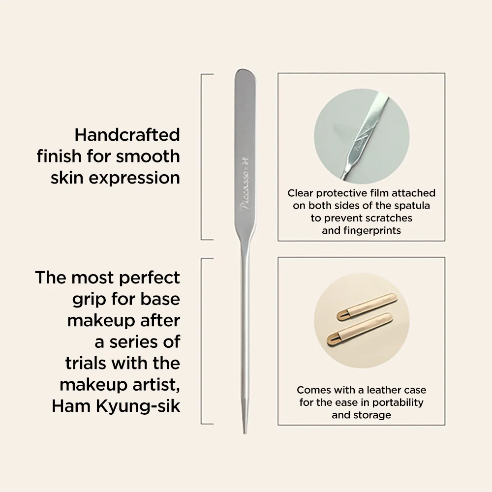 Makeup Spatula + Sponge 2P Set - Image 4