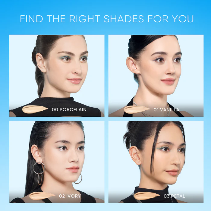 SKINTIFIC Perfect Stay Velvet Matte Cushion #01 Vanilla - Image 3